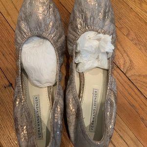 Vera Wang lavender label slip on ballet flat
